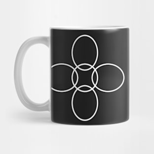 Flower Circle (Black Velvet) Mug